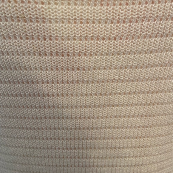 NWT House of Harlow 1960 Cream Knit Ruffle Midi Dress Size M - Picture 3 of 7